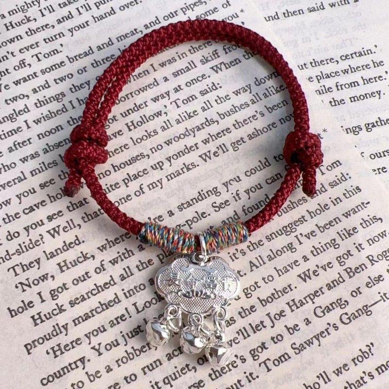 Xiaohongshu-Inspired Chinese Style Safety Lock Bell Bracelet - Perfect Gift for Girlfriend or Best Friend