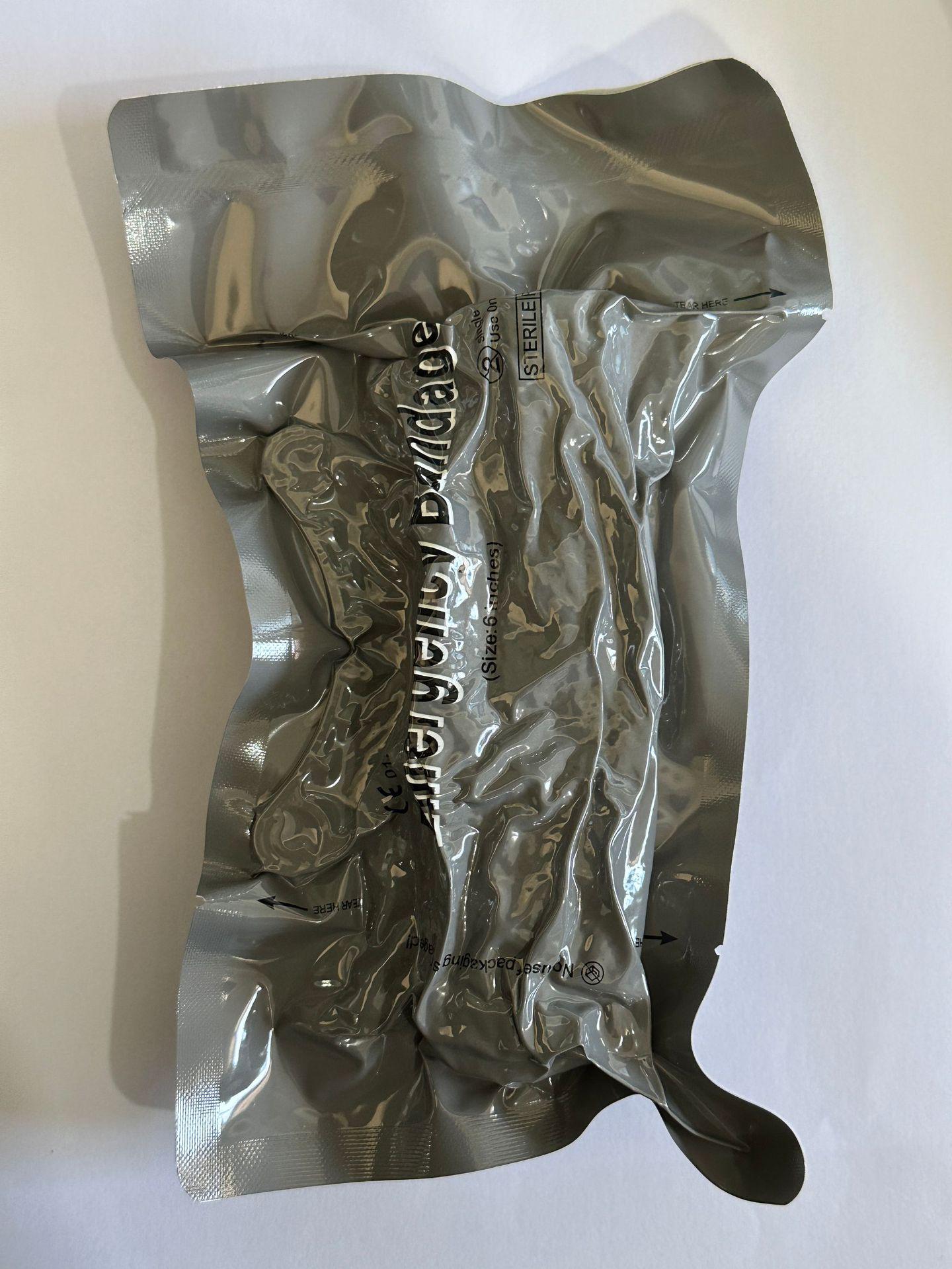 

Экстренный тактический гемостатический израильский бинт для оказания первой помощи на открытом воздухе