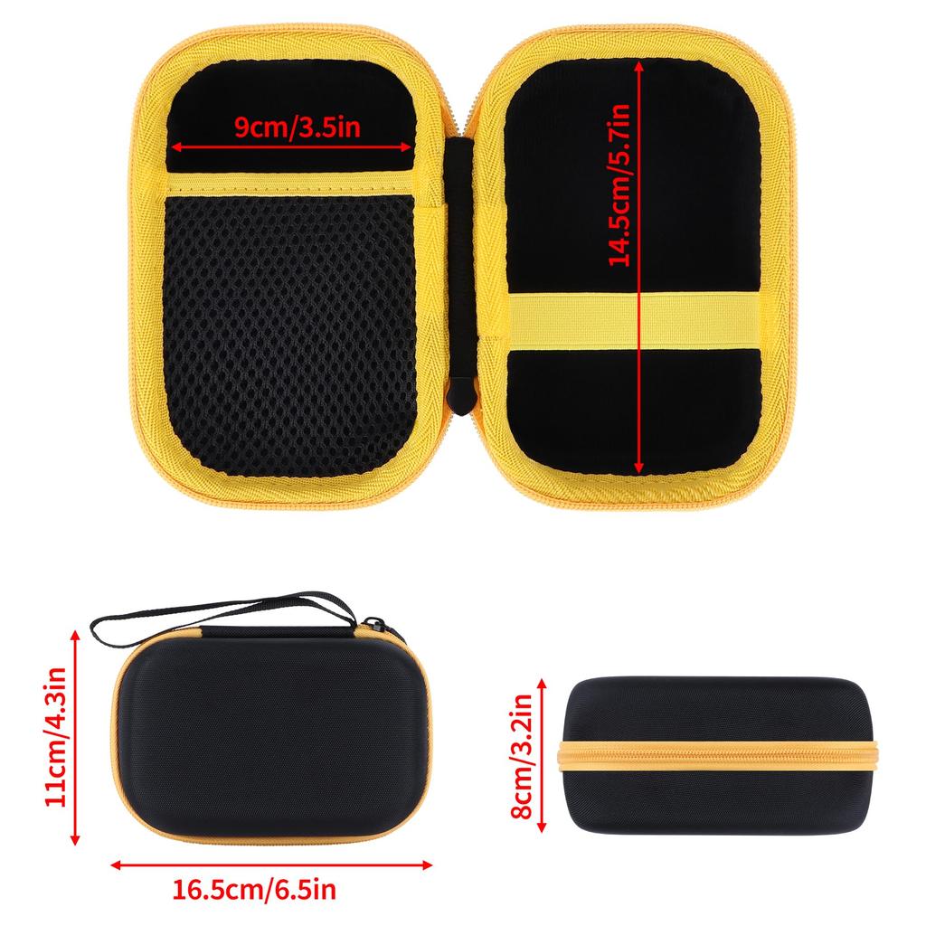 Peyyargo Etui do przechowywania Kompatybilne z multimetrami Fluke 101/106/107 Kieszonkowe (Czarny + Żółty)