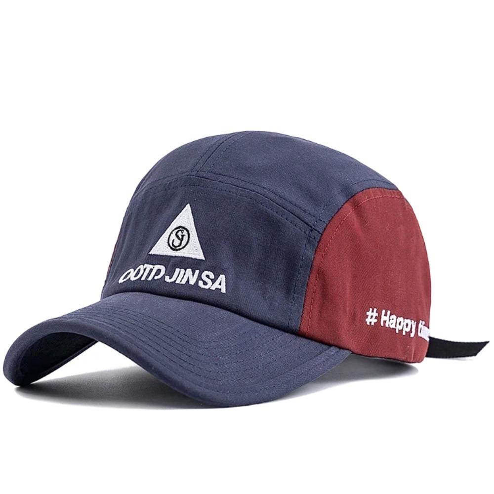 Unisex Camp Cap Fashion Happy Time Embroidery Summer Baseball Cap For Men Women Outdoor Streetwear Breathable Hat Caps