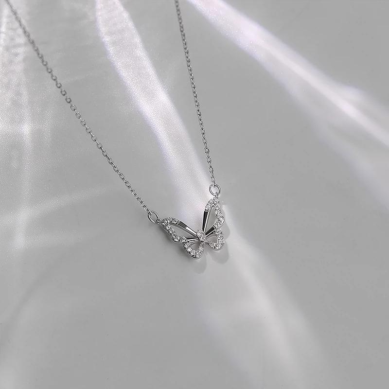 Butterfly Necklace Summer Necklace Year High Design Sense Niche Clavicle Chain Women'S Pendant Premium Durable
