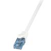 LogiLink CP3091U, 10 m, Cat6a, U-UTP (UTP), RJ-45, RJ-45, Blanc