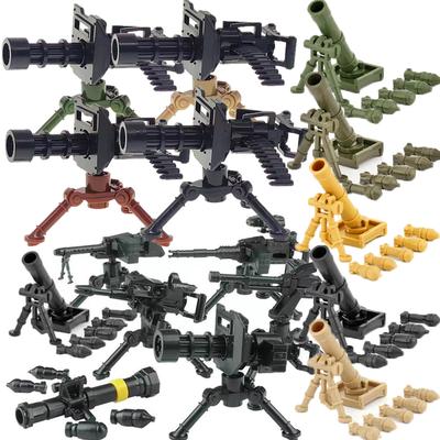 Military Building Block Set Compatible Solider Figures Army Weapons Guns Gift Presents Equipment Accessories NSV Gatling Mortar Toys Playsets