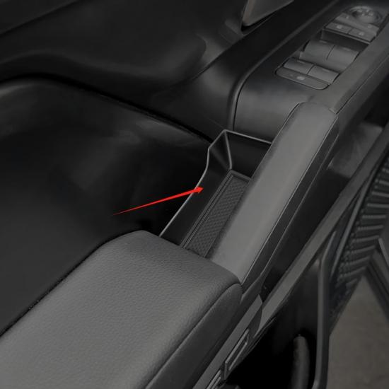 For2025-2024 Toyota Tacoma Car Accessories DOOR ARMREST STORAGE BOX Black ABS