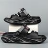Big Size Men's Slippers Summer Sport Style Slides Anti-slip Thick Sole Breathable Fashion Slip-on Beach Leisure Sandals