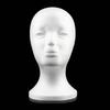 Foam Female Mannequin Head Model EPS Flocking Wigs Glasses Cap Display Holder Stand Model Photo Studio Shooting Prop