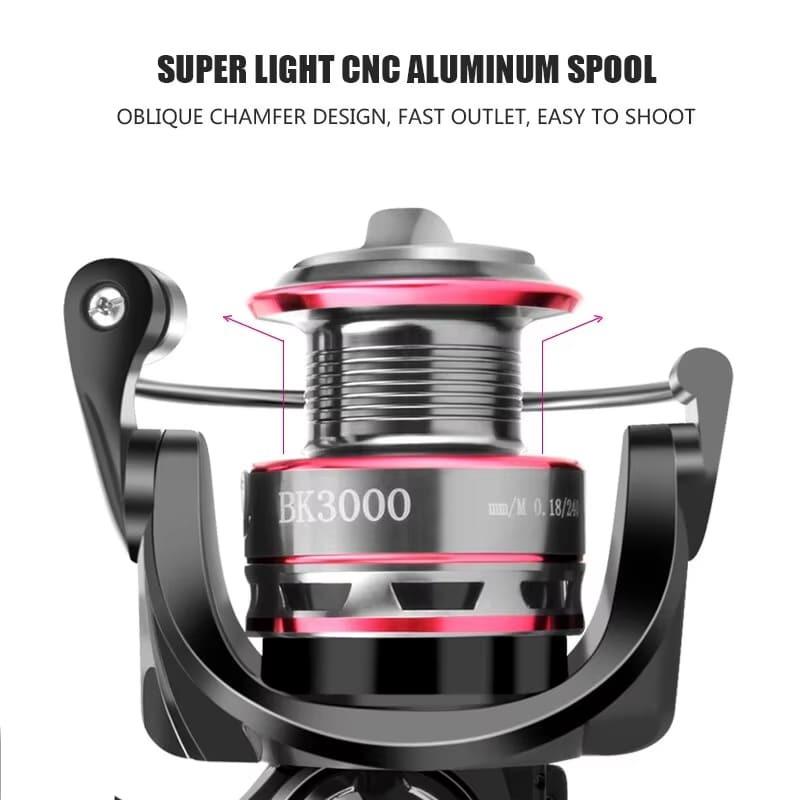 All Metal  1000-7000 Series Spinning Fishing Reel Stainless Steel Bearing Spinning Fishing Reel Up To 8KG Suitable for Sea Fishing Carp