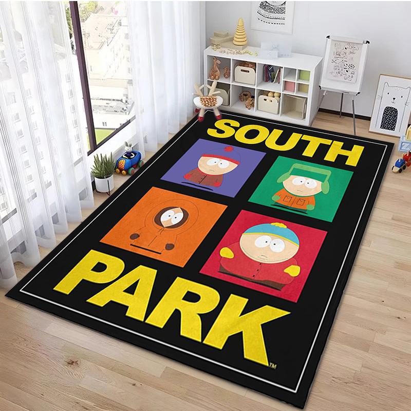 South Park Characters Carpet Office Decorative Carpet For Living Room Bedroom Door Mat Floor Rug Computer Chair Area Rug Perfect Holiday Gift
