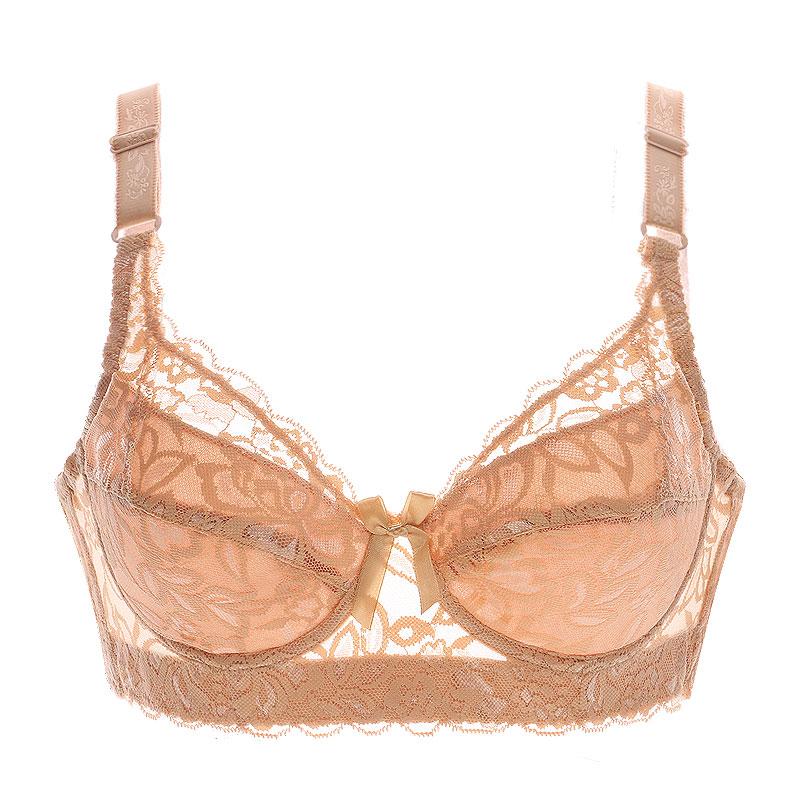 Women Underwear Small Bra Plus Size Undewire Adjustable Lace Women's Bra Breast Cover B C D Large Size Lace Bras