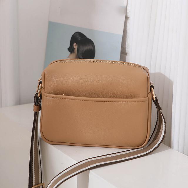 Solid Color PU Messenger Bag Small Bag In Stock Women's One-shoulder Small Square Bag