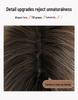 Women's Short Curly Summer Wig with White Coffee Gradient and Full Coverage