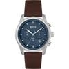 Trace Blue Dial Brown Leather Men's Quartz Watch 1514002