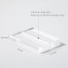 UNIQOOO 2" Clear Acrylic Stand | 18 Pack 3mm Slot Wedding Sign Holders, Perfect for Wedding, Table Number, Exhibition, Office, Restaurant, Business