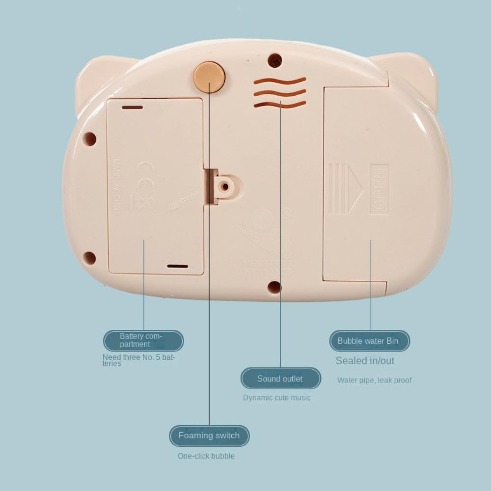 Automatic Soap Bubble Maker Toy Durable Cartoon Bubble Blower Chilren Bubble Machine  Party Games