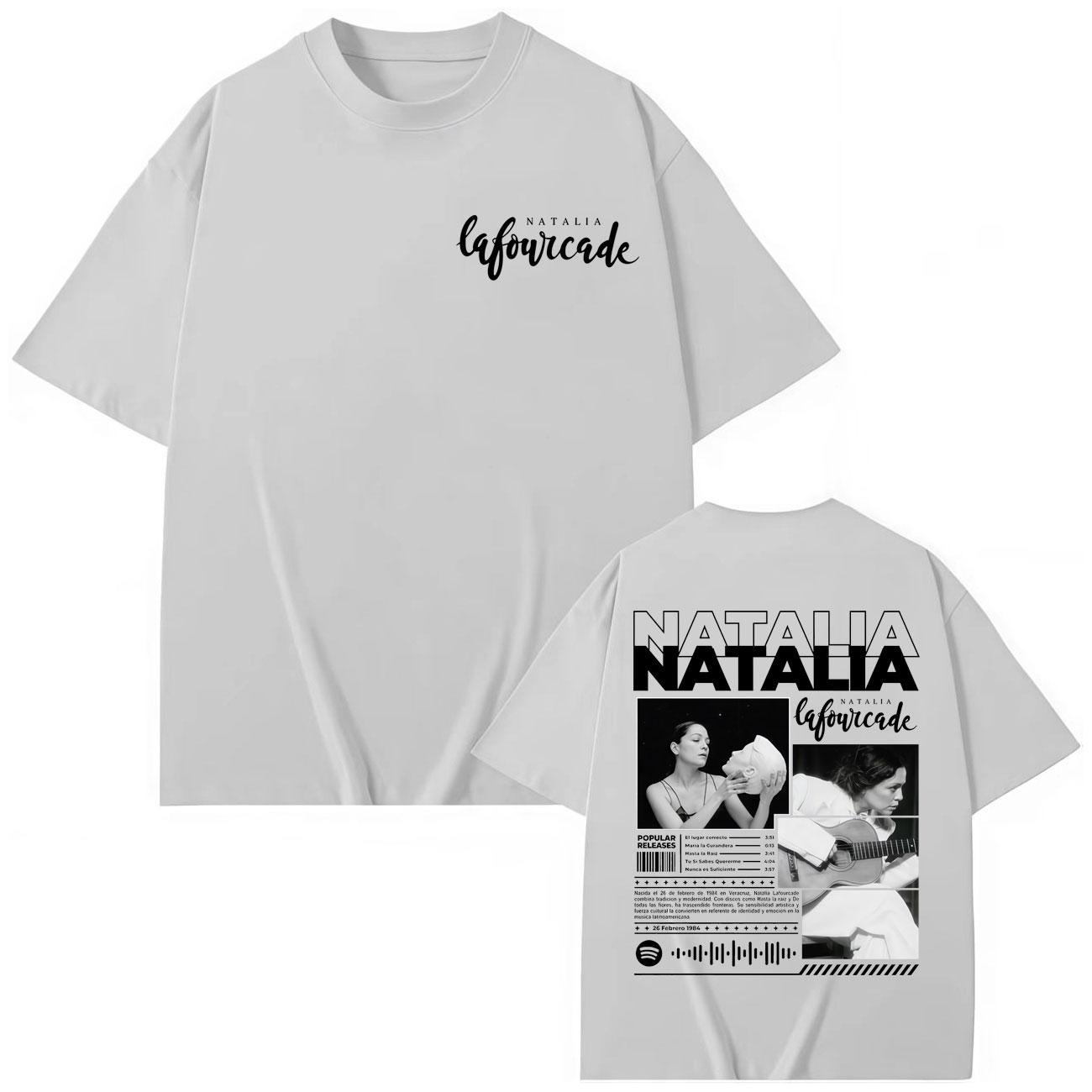 

Singer Natalia Lafourcade Graphic T Shirts Men Women Vintage Short Sleeve T-shirt High Quality Cotton Oversized T-shirts 3XL