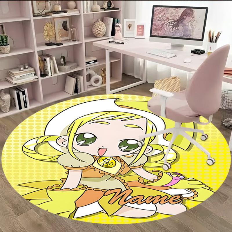 Customizable DoReMi2 Round Non-Slip Carpet - Ideal for Garden, Picnic, Office, Perfect for Decoration, Suitable For All Seasons