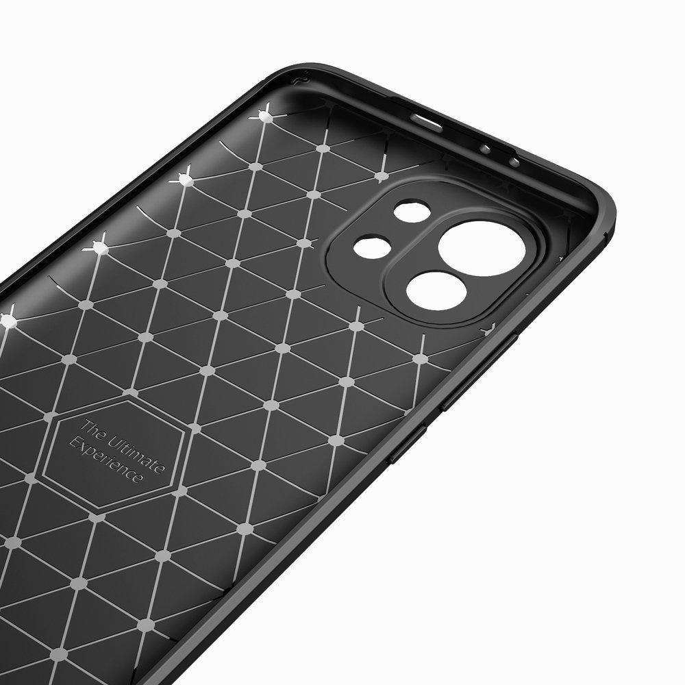 Case for Xiaomi Mi 11, Karbon, Black