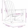 Adirondack Swing Chair Navy Blue 92 x 73.5 x 92 cm HDPE