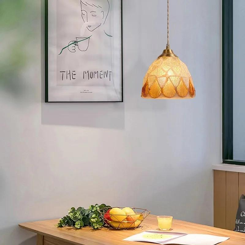 Bunte Muschel Mosaik Kreativer Anhänger Deckenleuchten Nordische Wohnkultur Kronleuchter Beleuchtung Esszimmer Küchenlampe
