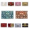 101Pcs Plastic Christmas Ball Set Multiple Color Christmas Ball Gift Box  Home Decor