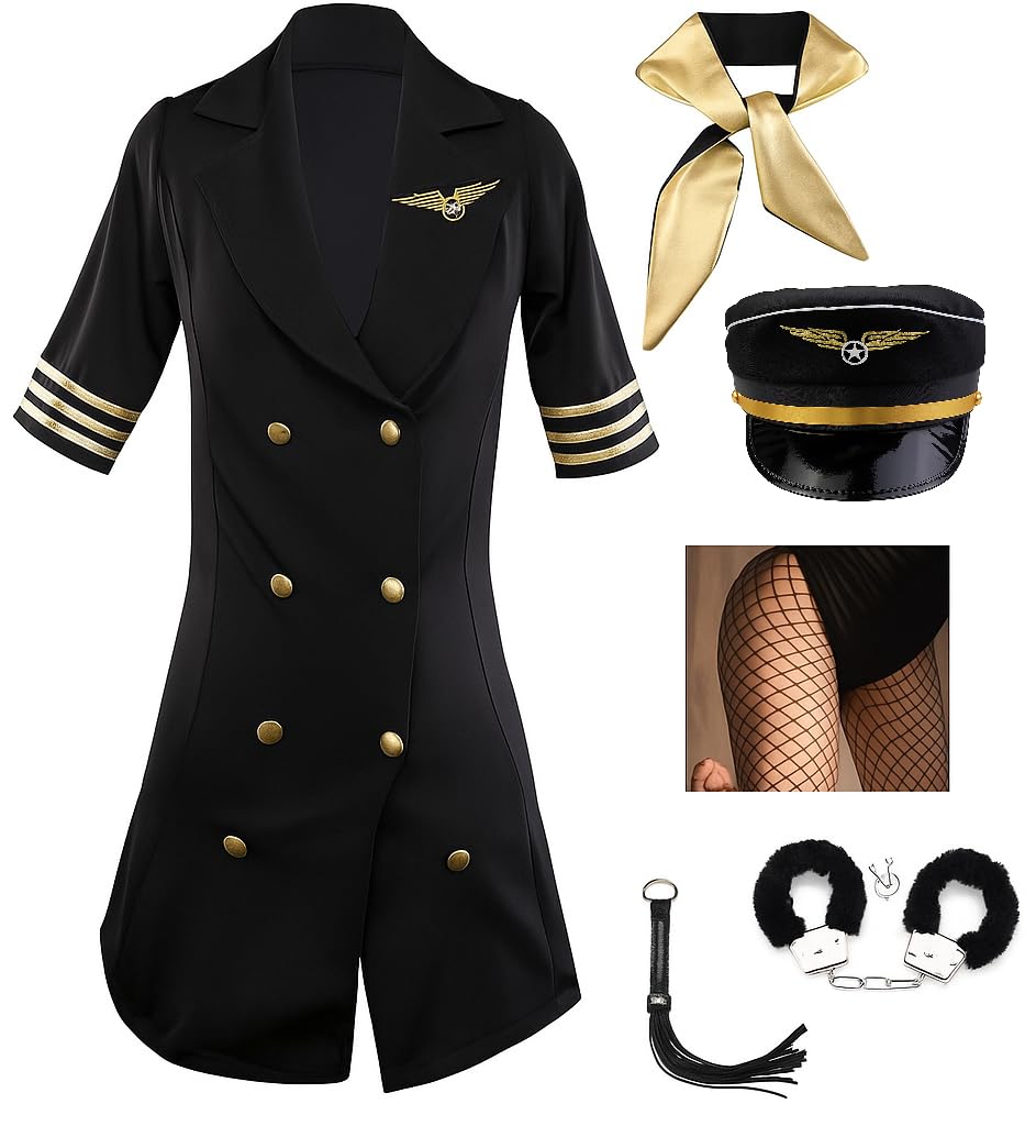 [Вхождение в любовь и мир] Полицейский Косплей Сексуальный Костюм Женский Костюм Форма (Полицейский набор из 6 предметов)