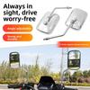 Universal Electroplated Rearview Mirror for Motorcycles, Suitable for Honda Motorcycles, Scooters and Electric Bicycles.