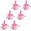 6PCS Wedding Candy Bags Wedding Candy Boxes Drawstring Ribbon Bow Pouches Gift Box Creative Candy Packaging Bag