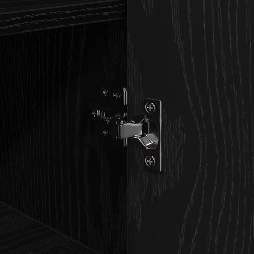 Sideboard Black Oak Effect 35.5 x 35 x 76 cm
