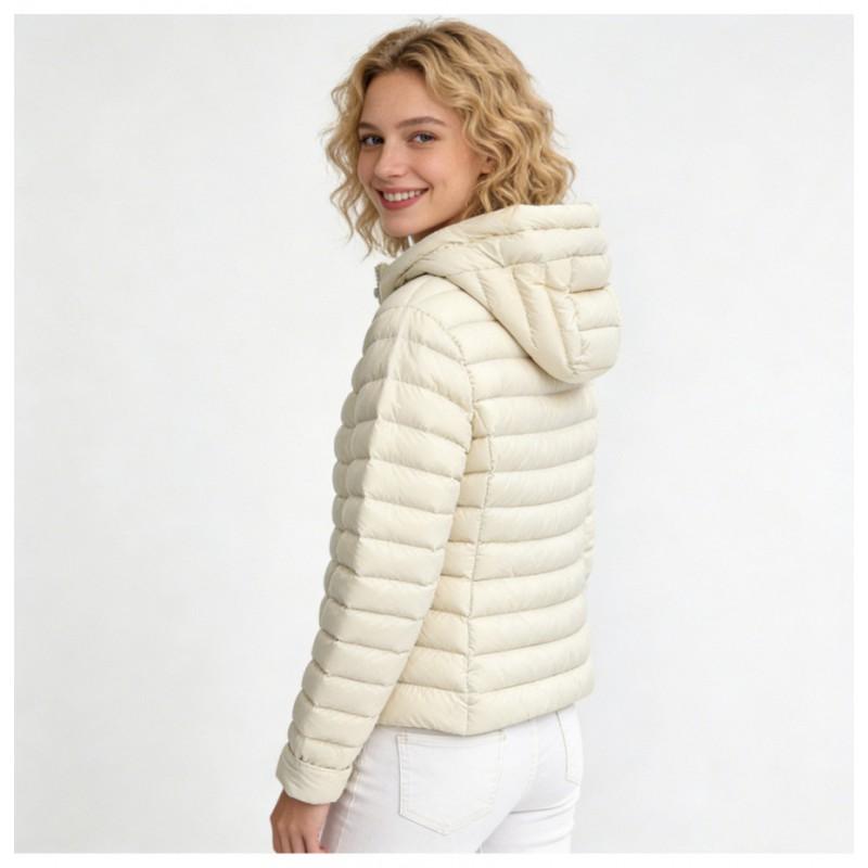 Womens Lightweight Hooded Down Jacket 90% Duck Fill Warm Slim Fit Winter Coat Daily Wear