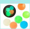 Colorful 6cm Night Glow Ceiling Ball Stress Reliever For Hand Eye Coordination Skills