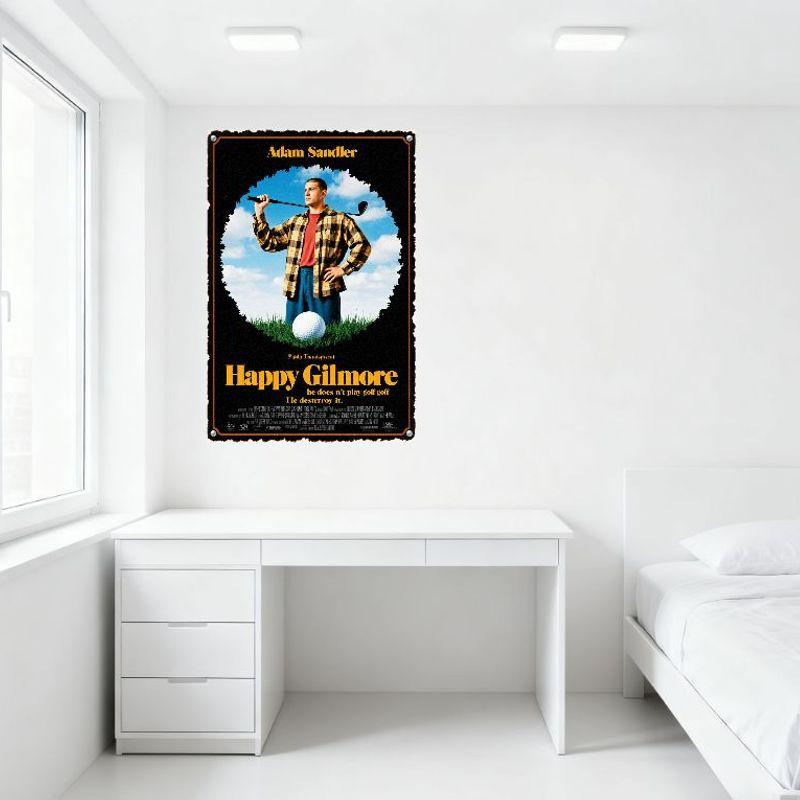 Happy Gilmore Adam Sandler Film Metallplåt Skylt Vintage Retro Plakett för Hemvägg Bar Man Cave Dekor