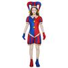 Pomni Cosplay Jumpsuit with Hat aShoes Cover Gloves Magical Virtual Circus Outfits for Halloween Carnival Circus Pomni Costumes