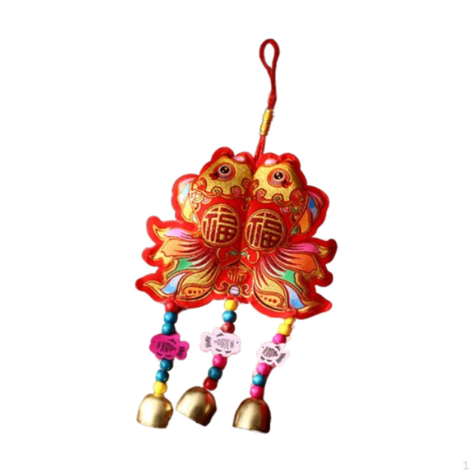 

Колокольчики Китайский Год Подвесной Украшение Талисман Удачи, Весенний Фестиваль Украшения Колокольчик Fish