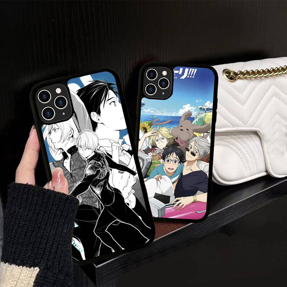 Sports Anime YURI On ICE BL For IPhone 17 16 15 14 13 Pro 12 11 Pro Max Hard PC+TPU Phone Cases Back Cover