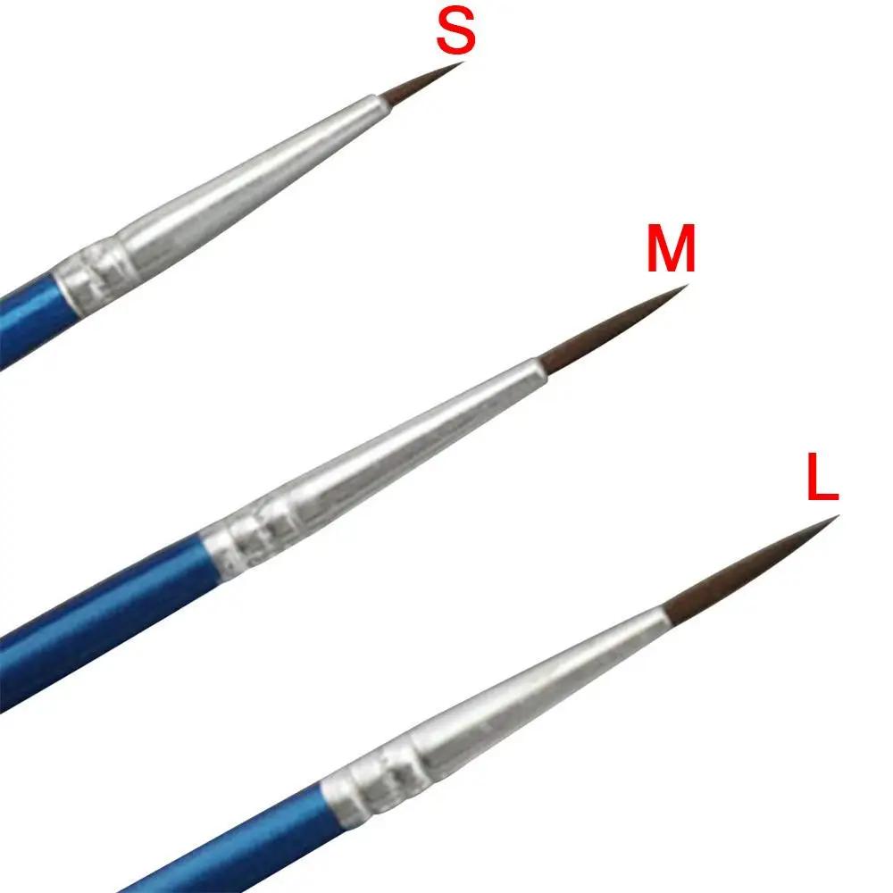 10 Pcs/lot Point Tip Watercolor Pastry Line Drawing Pen Nylon Fiber Hair Artist Paint Brush Fondant Cake Decorating