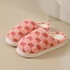 Women's Plush Cotton Slippers with Sweet Bow, Thick-Soled for Indoor Autumn/Winter 2026
