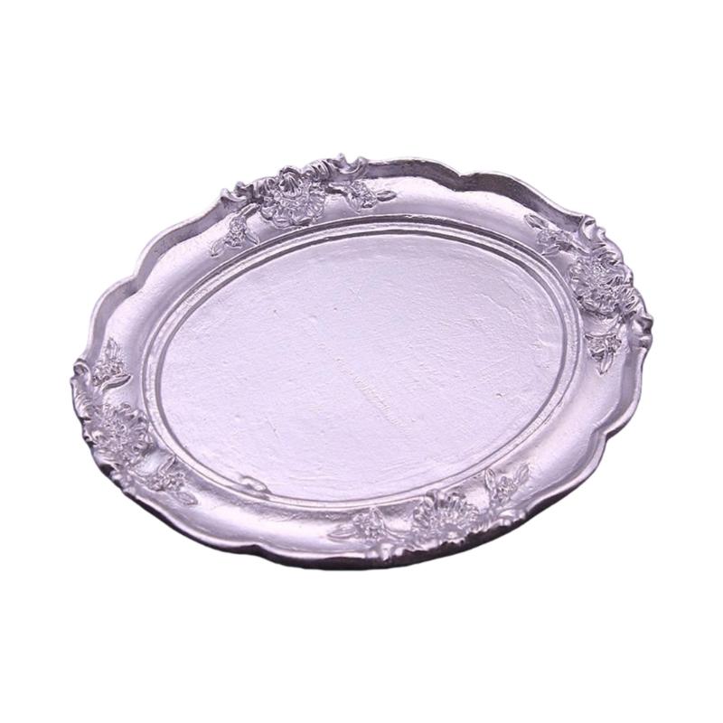 Smooth Elliptical Display Tray Nonslip Design Plate For Jewelry Storage And Organization Resin Trinket Dish