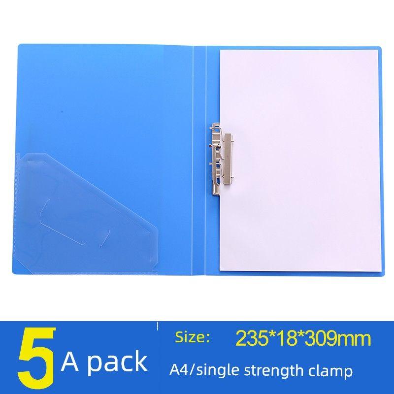 

Chenguang Insert Book Office Supplies Wholesale Folder Blue Single Clip 5 Pcs/95087