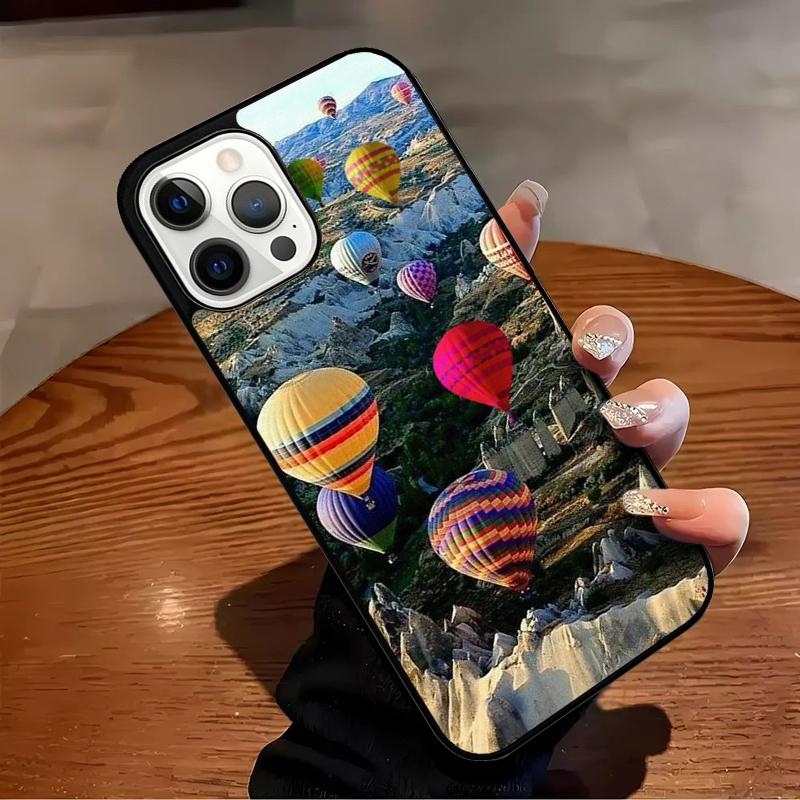 Hot Air Balloons Sunset Phone Case For iPhone 17 Air 16 15 14 13 12 11 Pro Max Max Plus Bumper Case Cover