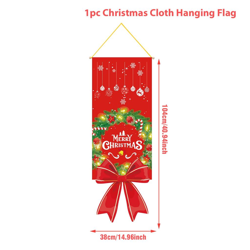 Christmas Hanging Flag Merry Christmas Decorations For Home 2025 Christmas Gifts Christmas Ornaments Navidad Xmas New Year 2026