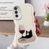 Süße Katzen Hülle für Samsung Galaxy A52 A15 A12 A13 A14 A16 A11 A21s Weiche Handyhülle A06 A05 A53 A04 A22 A23 A33 A03