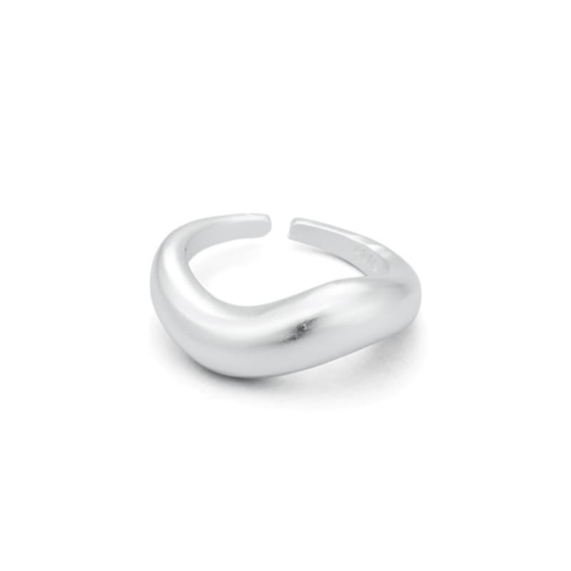 Enuff (silver 925) Fluid Wave Ring_matt