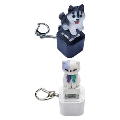 Press Button Stress Relief Glowing Keychain With Sound Effects For Anxiety Relief Cute Animal Design ABS Material