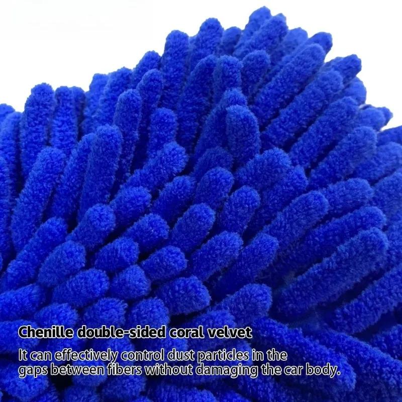 1PC Car Wash Glove Detailing Thickened Double Sided Multifunction Glove Motorcycle Wash Tools Care Sponge