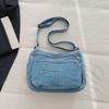 Dámská džínová taška Velkokapacitní crossbody taška Cestovní nákupní taška