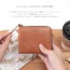 nafka Women's Genuine Mostro Leather Wallet, Simple Bifold, L-Zip closure, Made in Japan [NFK-72007] (Red)