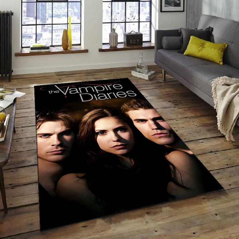 1pc The Vampire Diaries3 Design Area Rug - Non-Slip, Soft & Cozy Floor Mat for Living Room, Bedroom, Office - Indoor/Outdoor Decorative Carpet