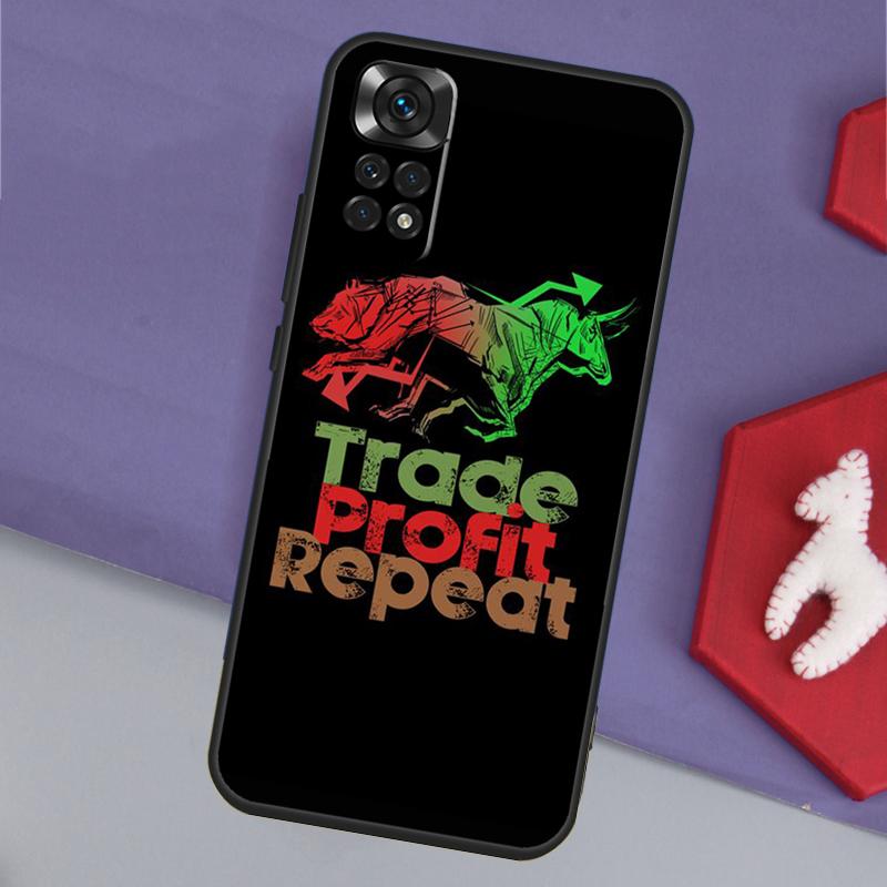 Day Trading Day Trader Funda For Xiaomi Redmi Note 13 14 Pro 12 11 9 10 9S 10S 11S 12S Redmi 14C 10C 12C 13C Case
