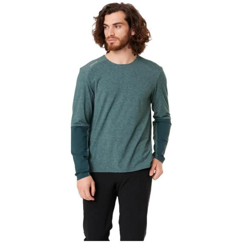 

DECATHLON Feel 700 Цветной блок Уличный Досуг Спорт Пуловер с круглым вырезом и длинным рукавом Велокостюм Унисекс Одинаковый стиль Темно-зеленый S темно-зеленого