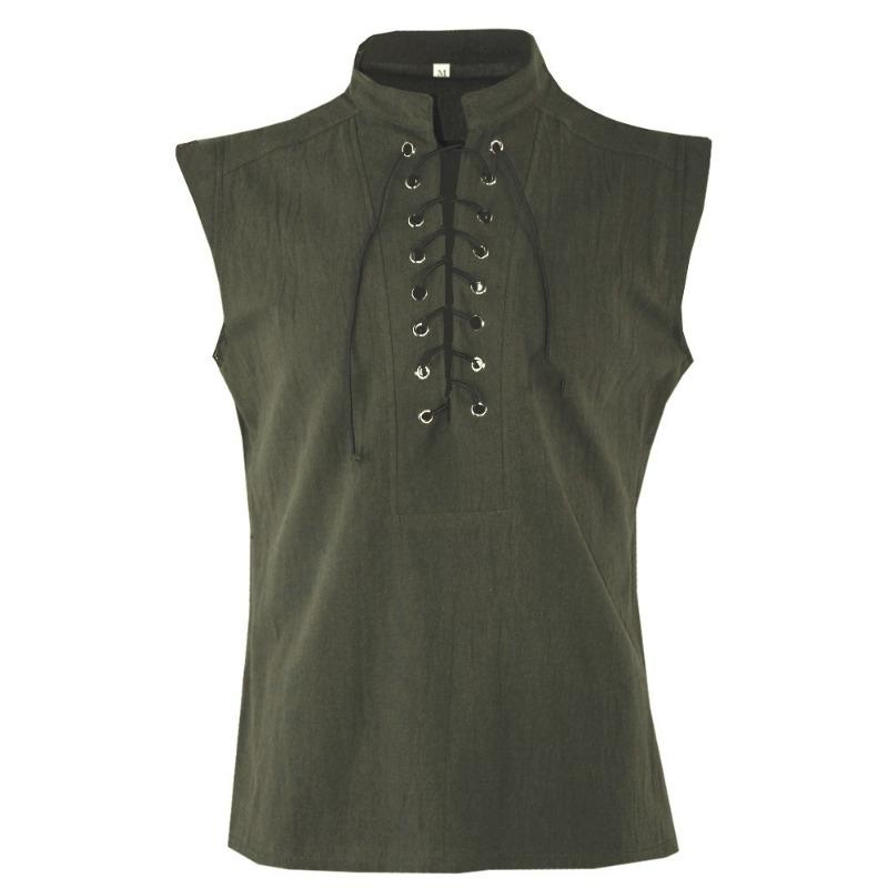 New men's clothing, medieval clothing, retro men's short vest Halloween costume
